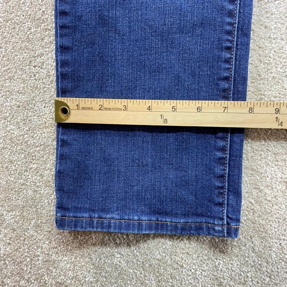 Levis 505 Straight Leg Jeans Womens‎ 14 Medium Wash Blue Denim Flap Pocket